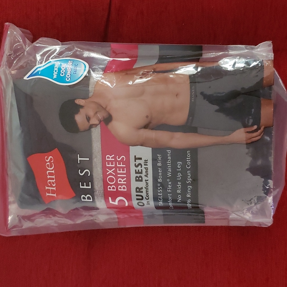 HANES 5 BOXER BRIEFS